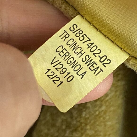 Old Navy Jogger Sweatpants Size 4X Yellow Cinch Drawstring High Rise - Picture 8 of 11